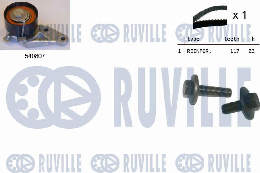 Ruville 550047 - Kit cinghie dentate autozon.pro