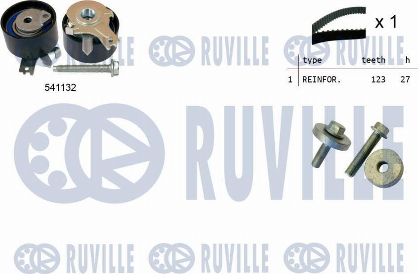 Ruville 550055 - Kit cinghie dentate autozon.pro