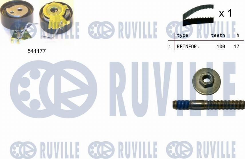 Ruville 550050 - Kit cinghie dentate autozon.pro