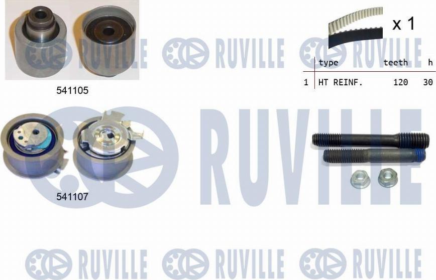 Ruville 550061 - Kit cinghie dentate autozon.pro