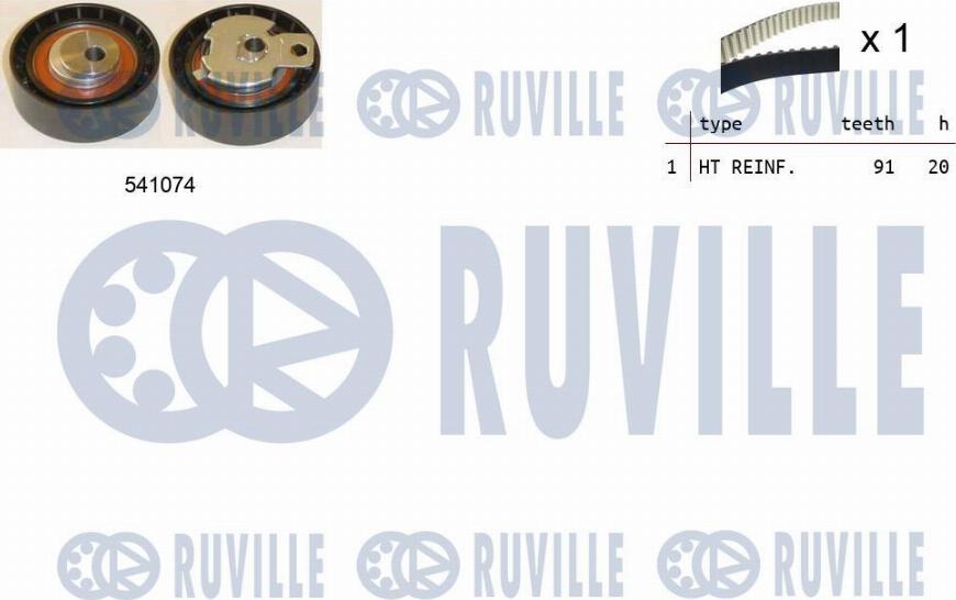 Ruville 550001 - Rullo tenditore, Cinghia dentata autozon.pro