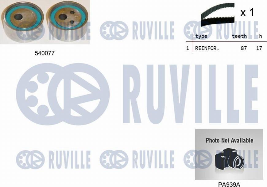 Ruville 5500101 - Pompa acqua + Kit cinghie dentate autozon.pro