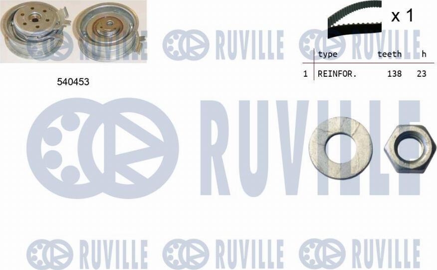 Ruville 550013 - Kit cinghie dentate autozon.pro