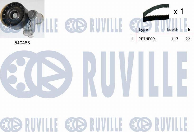 Ruville 550029 - Kit cinghie dentate autozon.pro