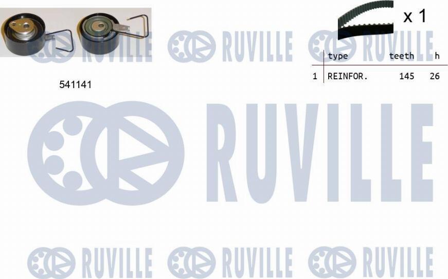 Ruville 550154 - Kit cinghie dentate autozon.pro