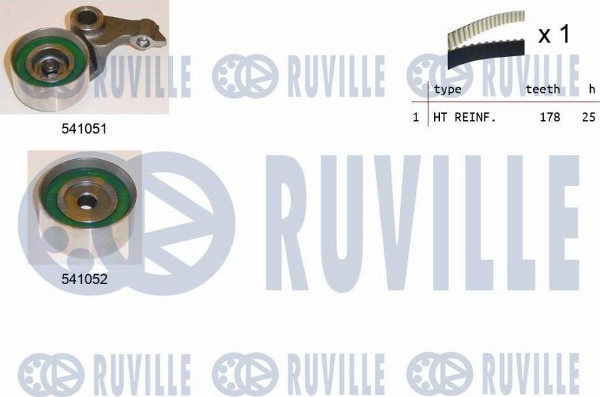 Ruville 550156 - Kit cinghie dentate autozon.pro