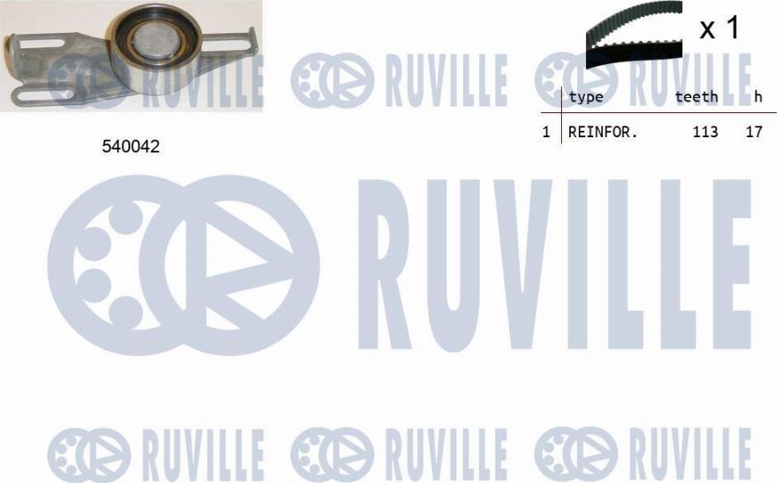 Ruville 550169 - Kit cinghie dentate autozon.pro