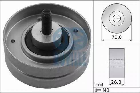 Ruville 55086 - Galoppino / Guidacinghia, Cinghia Poly-V autozon.pro