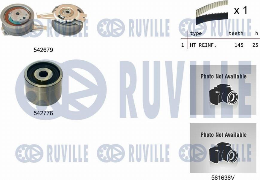 Ruville 5503912 - Pompa acqua + Kit cinghie dentate autozon.pro