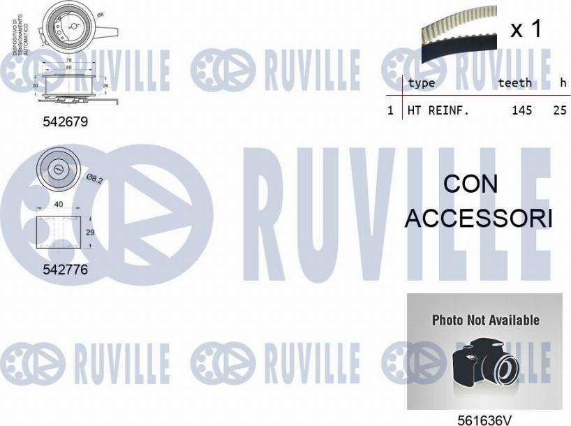 Ruville 5503912 - Pompa acqua + Kit cinghie dentate autozon.pro