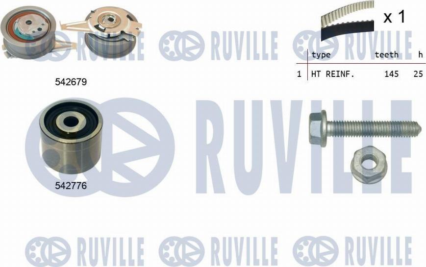 Ruville 550391 - Kit cinghie dentate autozon.pro