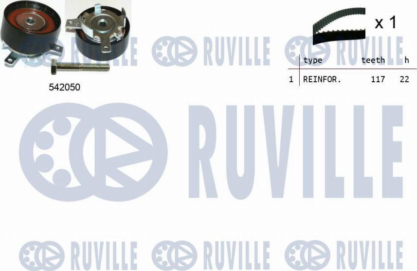 Ruville 550304 - Kit cinghie dentate autozon.pro