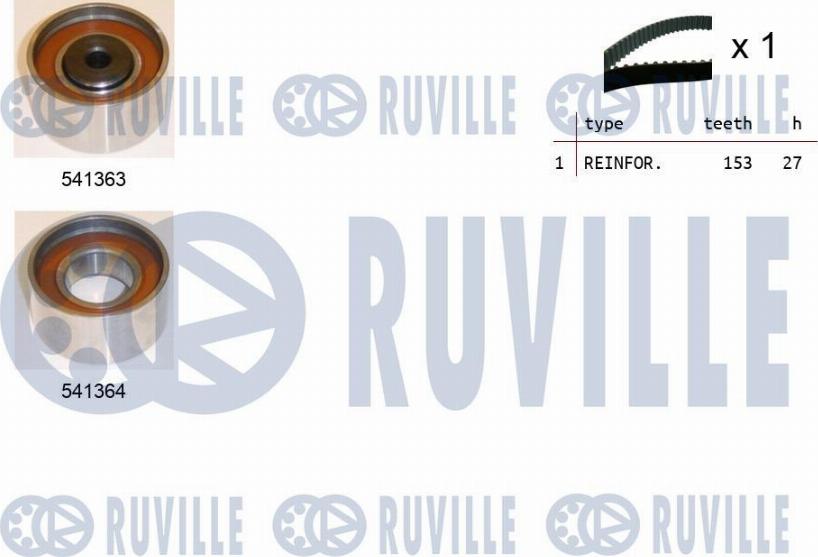 Ruville 550307 - Kit cinghie dentate autozon.pro