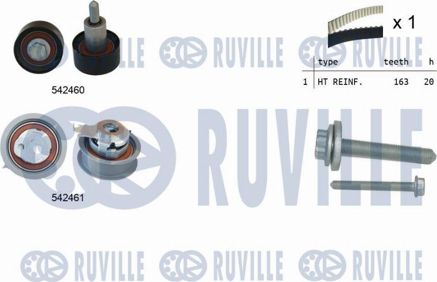 Ruville 550384 - Kit cinghie dentate autozon.pro