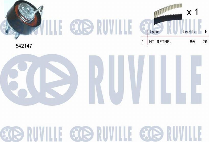 Ruville 550388 - Kit cinghie dentate autozon.pro