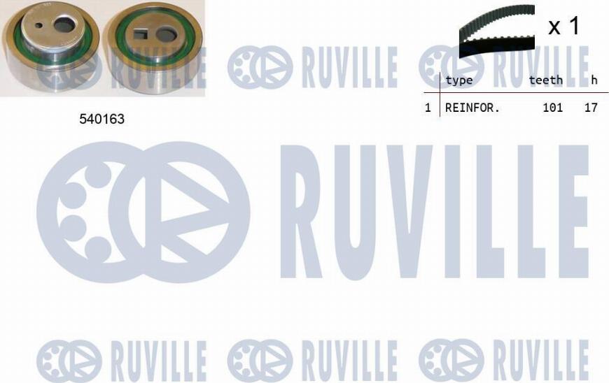 Ruville 550330 - Kit cinghie dentate autozon.pro