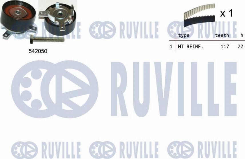 Ruville 550337 - Kit cinghie dentate autozon.pro