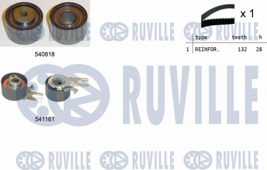 Ruville 550326 - Kit cinghie dentate autozon.pro