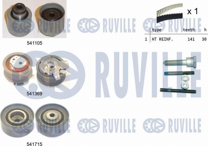 Ruville 550299 - Kit cinghie dentate autozon.pro