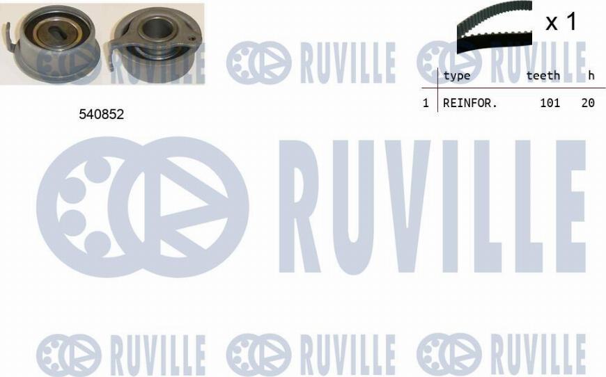 Ruville 550263 - Kit cinghie dentate autozon.pro