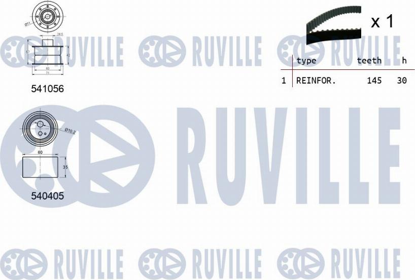 Ruville 550274 - Kit cinghie dentate autozon.pro