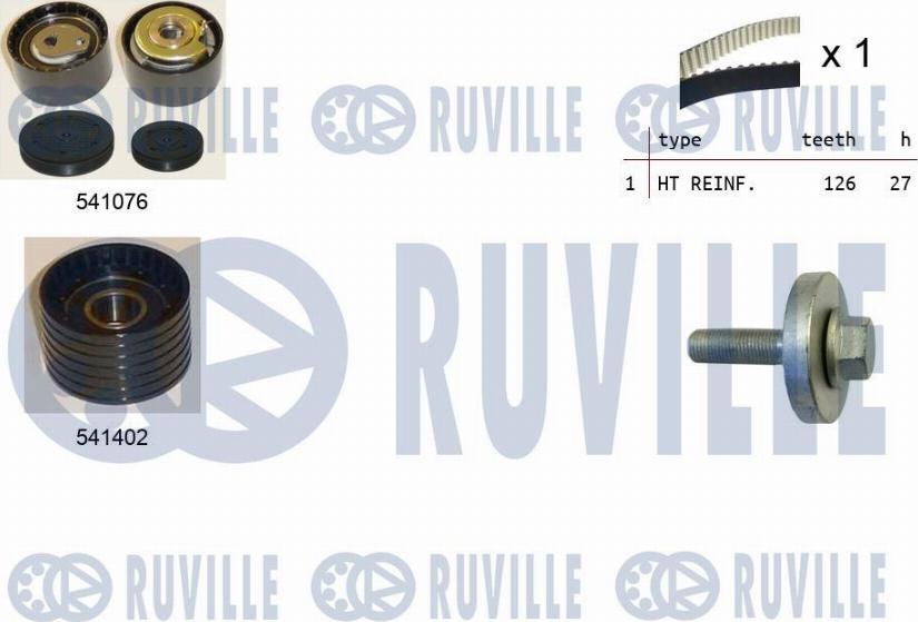 Ruville 550278 - Kit cinghie dentate autozon.pro