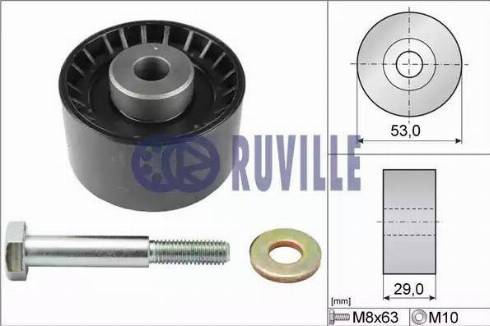 Ruville 55898 - Galoppino / Guidacinghia, Cinghia dentata autozon.pro