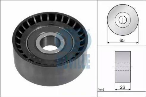 Ruville 55397 - Galoppino / Guidacinghia, Cinghia Poly-V autozon.pro