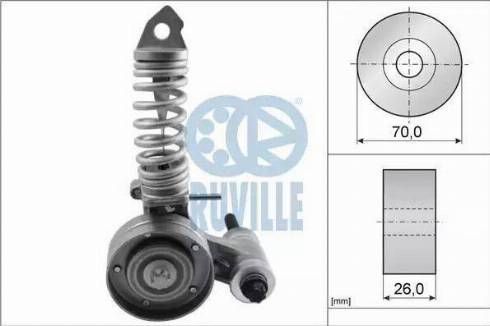 Ruville 55345 - Tendicinghia, Cinghia Poly-V autozon.pro