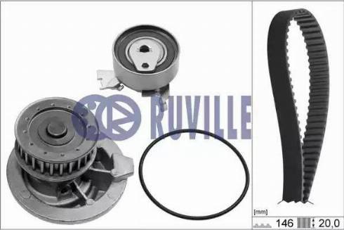 Ruville 55315701 - Pompa acqua + Kit cinghie dentate autozon.pro