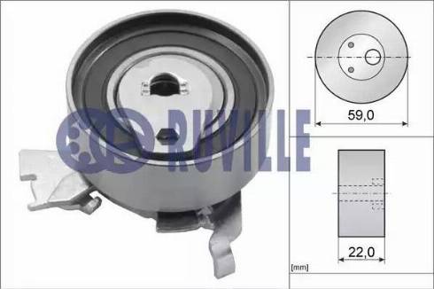 Ruville 55315 - Rullo tenditore, Cinghia dentata autozon.pro