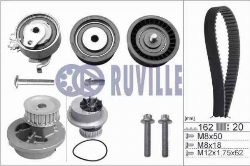 Ruville 55327731 - Pompa acqua + Kit cinghie dentate autozon.pro