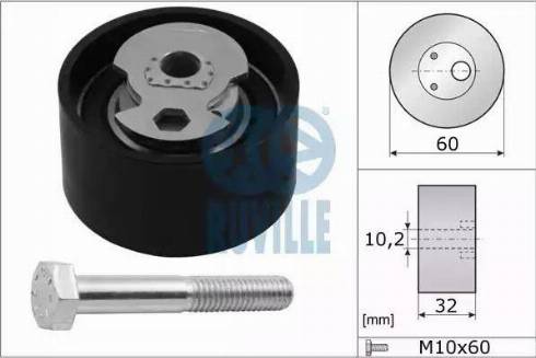 Ruville 55240 - Rullo tenditore, Cinghia dentata autozon.pro