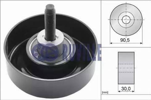 Ruville 55259 - Galoppino / Guidacinghia, Cinghia Poly-V autozon.pro