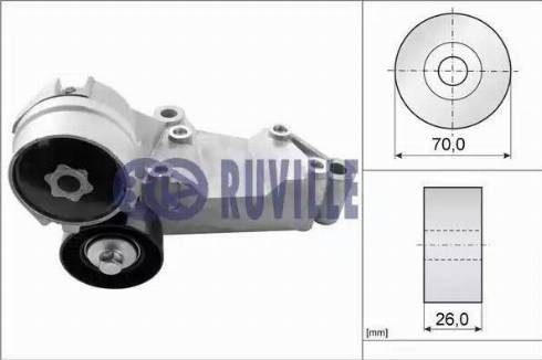 Ruville 55260 - Tendicinghia, Cinghia Poly-V autozon.pro