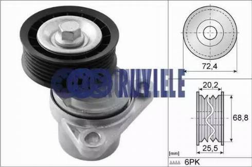 Ruville 55289 - Tendicinghia, Cinghia Poly-V autozon.pro