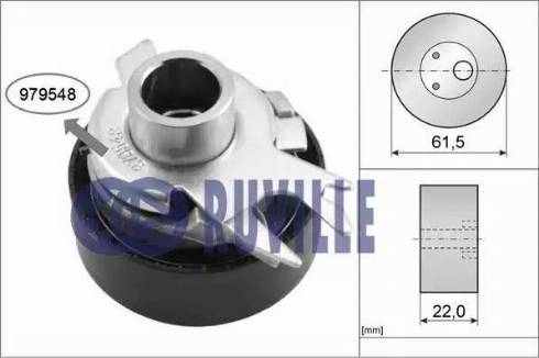 Ruville 55719 - Rullo tenditore, Cinghia dentata autozon.pro