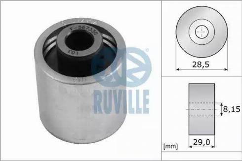 Ruville 55773 - Galoppino / Guidacinghia, Cinghia dentata autozon.pro