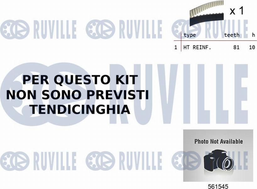 Ruville 55B0041 - Pompa acqua + Kit cinghie dentate autozon.pro