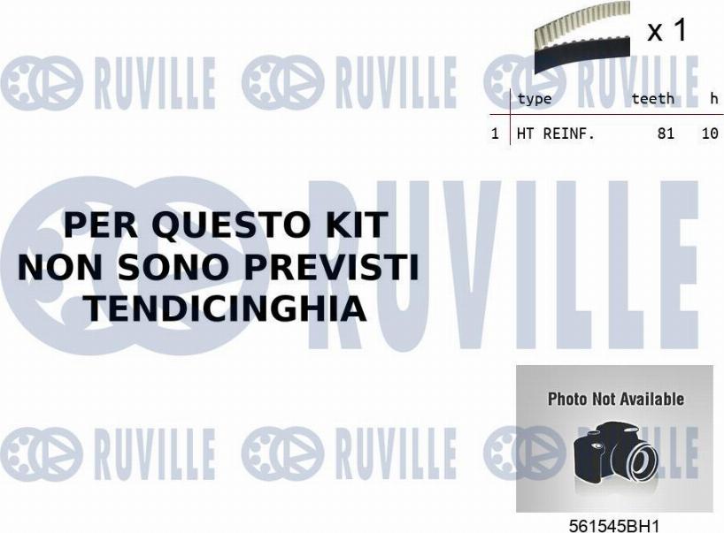 Ruville 55B0043 - Pompa acqua + Kit cinghie dentate autozon.pro