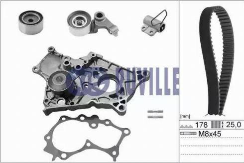 Ruville 56951711 - Pompa acqua + Kit cinghie dentate autozon.pro