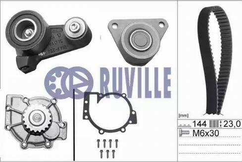 Ruville 56512711 - Pompa acqua + Kit cinghie dentate autozon.pro