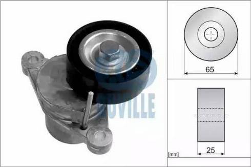 Ruville 56666 - Tendicinghia, Cinghia Poly-V autozon.pro