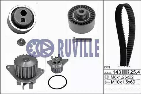 Ruville 56602701 - Pompa acqua + Kit cinghie dentate autozon.pro