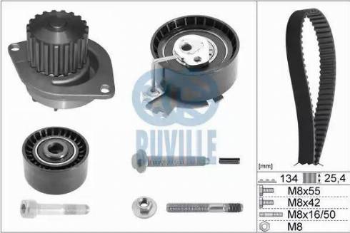 Ruville 56638701 - Pompa acqua + Kit cinghie dentate autozon.pro