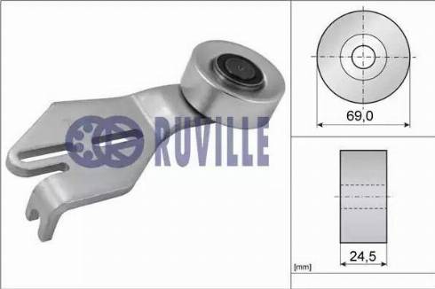 Ruville 56624 - Galoppino / Guidacinghia, Cinghia Poly-V autozon.pro