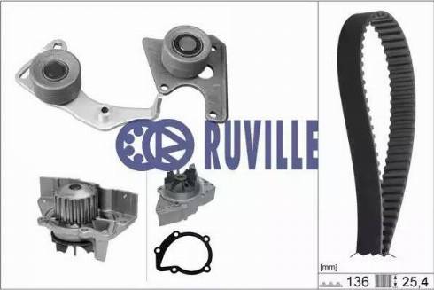 Ruville 56622704 - Pompa acqua + Kit cinghie dentate autozon.pro