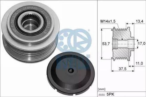 Ruville 56045 - Puleggia cinghia, Alternatore autozon.pro