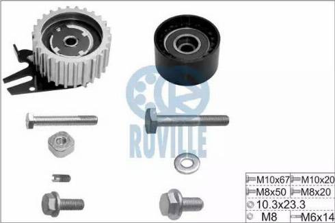 Ruville 5603651 - Kit di rulli, Cinghia dentata autozon.pro