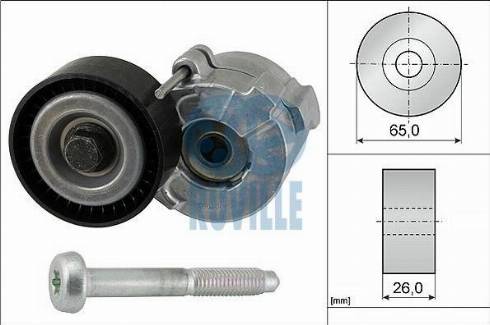 Ruville 56020 - Tendicinghia, Cinghia Poly-V autozon.pro